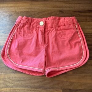 Little Marc Jacobs Coral Dolphin Hem  Shorts with Shimmery Gold Piping - Size 3